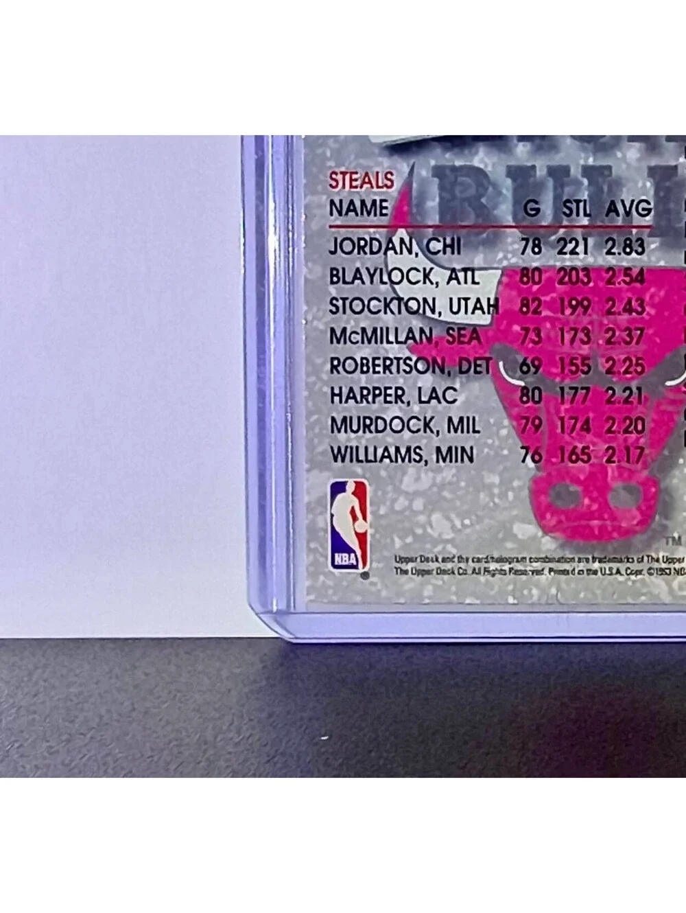 Michael Jordan 1992-93 Upper Deck Season Leaders #171 Card Chicago Bulls